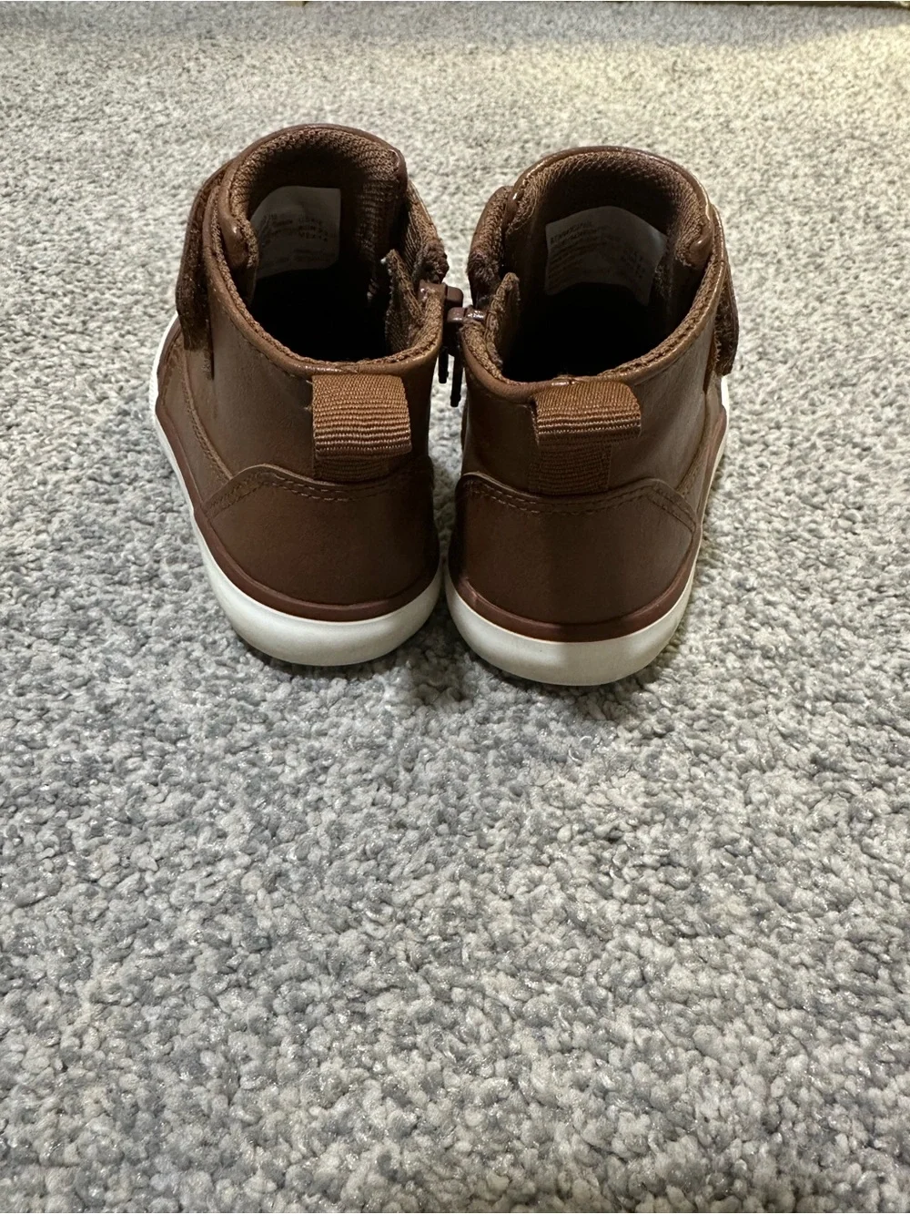 Wonder Nation Brown High-Top Sneakers/ Boots, Size 7